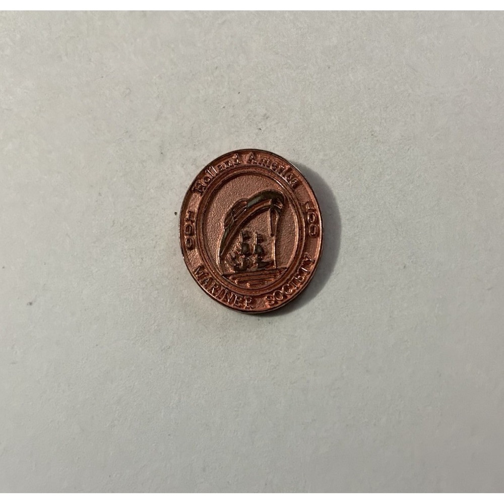 Holland America Mariner Society 100 Rose-Gold Tone Lapel Pin Pinback Brooch
